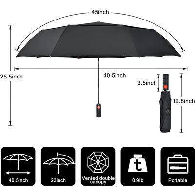 Ombrello pieghevole da uomo con maniglia del battistrada del pneumatico e design traspirante dalla Germania
