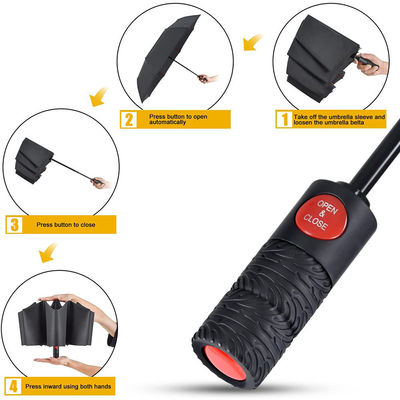 Ombrello pieghevole da uomo con maniglia del battistrada del pneumatico e design traspirante dalla Germania