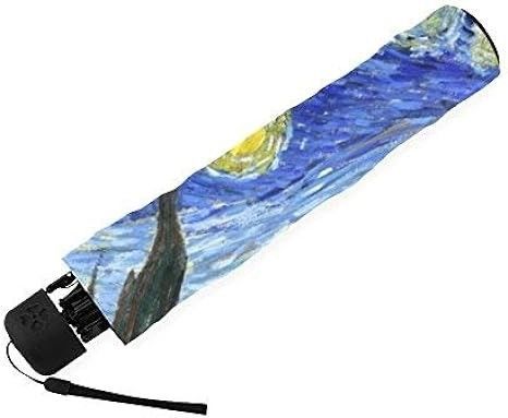 3 Pieghe Manuale Apri pannello Pongee ombrello Dipinto a olio Museo Regalo Ombrello Manuale Chiudi