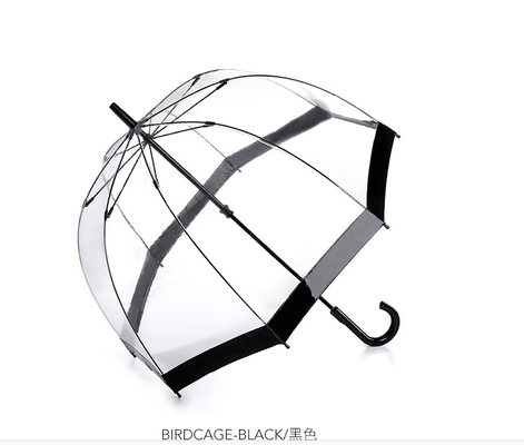 Modello di cupola elegante Chiaro ombrello da pioggia in PVC di plastica per adulti Apollo Design minimalista