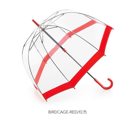 Modello di cupola elegante Chiaro ombrello da pioggia in PVC di plastica per adulti Apollo Design minimalista