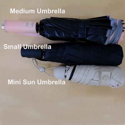 Protezione solare ombrello da tasca leggero con copertura protettiva di 90 cm di diametro aperto