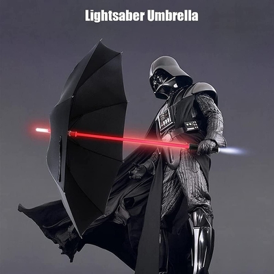 Luci scandinave Katana ombrello luci a LED Samurai Design spada 190T tessuto di nylon