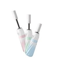 Ombrello automatico in tessuto di nylon da 10 ossa perfetto per protezione solare e resistenza ai raggi UV