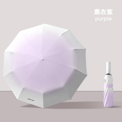 Ombrello automatico in tessuto di nylon da 10 ossa perfetto per protezione solare e resistenza ai raggi UV