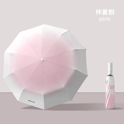 Ombrello automatico in tessuto di nylon da 10 ossa perfetto per protezione solare e resistenza ai raggi UV