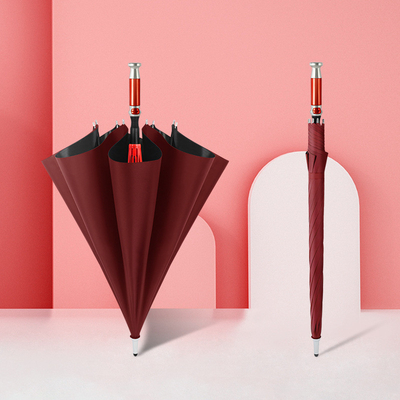 Customized Open Auto Big Windproof Lotus Frame Golf Umbrella per gli affari Rolls-Royce