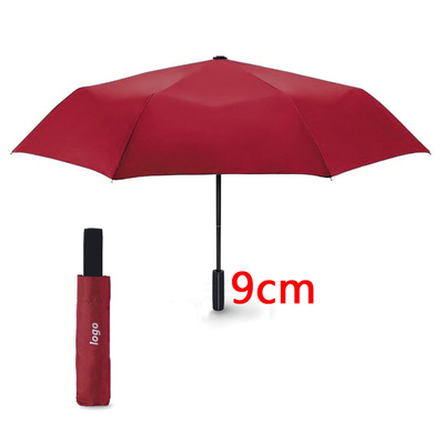 210T poliestere ombrello triplice con maniglia in plastica ABS e tessuto impermeabile