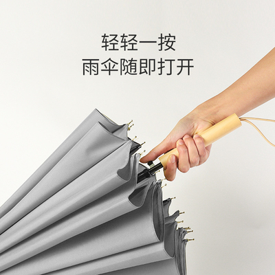 190T Pongee/Polyester/Nylon Umbrella Long Handle Windproof con logo personalizzato stampato