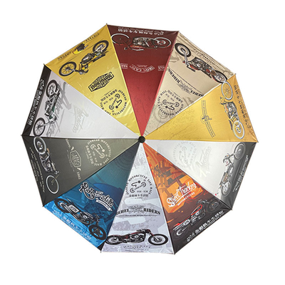 American Style Design Vinyl Umbrella con colore di trasferimento di calore e LOGO personalizzato