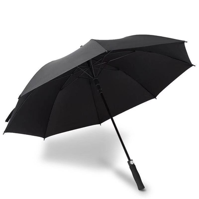 Logo personalizzato ombrello da golf pubblicitario extra grande con protezione solare e funzione a prova di vento