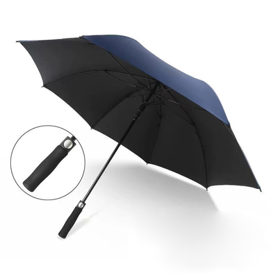 Extra Large Fiberglass Ribs Automatic Golf Umbrella Protezione solare e Windproof Essential