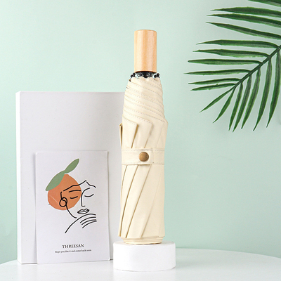 Disegno del manico in legno ombrello pubblicitario personalizzabile ombrello minimalista stile doppio