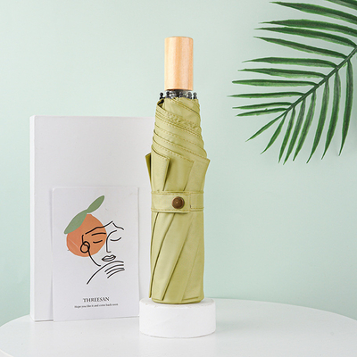 Disegno del manico in legno ombrello pubblicitario personalizzabile ombrello minimalista stile doppio