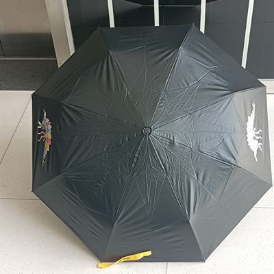Ombrello pieghevole stampato su misura con caratteristica magica di cambio colore e telaio in acciaio