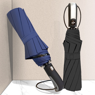 Viaggio Occasione Anti-UV Windproof 3 Pold Automatic ombrello con logo personalizzato stampato