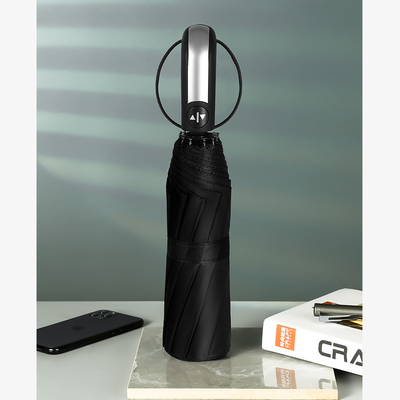 Logo personalizzato stampato triplo piegatura ombrello automatico anti-UV impermeabile colore personalizzato