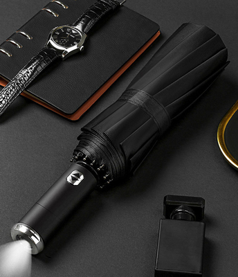 Adulti Paracadute a luce a LED a prova di vento con pannello Pongee e telaio robusto
