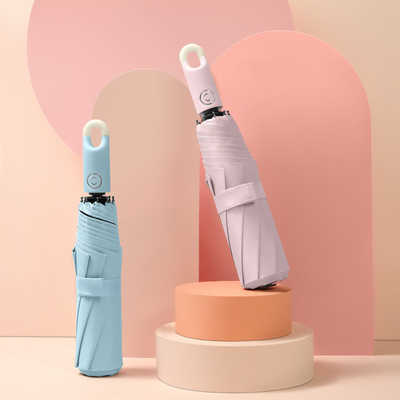 Miglior design lucchetto manico ombrello per i viaggi Logo personalizzato stampato automatico 3 volte