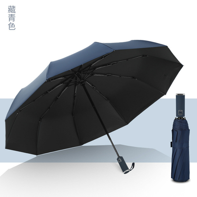 Logo personalizzato stampato UV Blocco a prova di vento Minimalismo stile gomma Rivestito Manico Ombrello