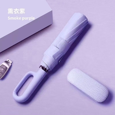 Logo personalizzato con ombrello triplo pieghevole con apertura automatica e protezione anti-UV