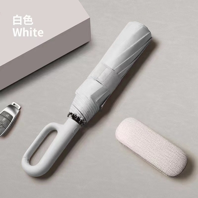 Logo personalizzato con ombrello triplo pieghevole con apertura automatica e protezione anti-UV