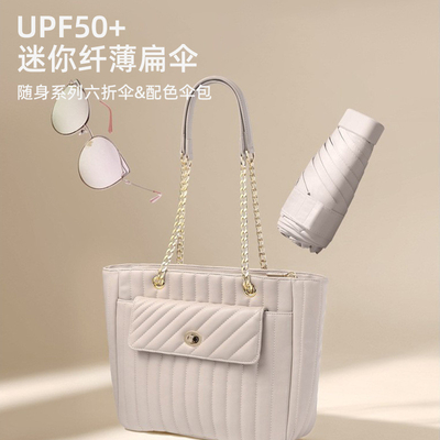Mini ombrello da sole a doppio scopo per donna con protezione UV e logo personalizzato