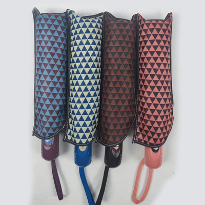 Pongee coloratissimo design ombrello aperto e chiuso completamente automatico Perfetto per il tuo mercato