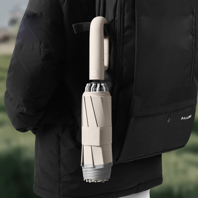 Manico di gomma di stile minimalismo Protezione solare UV e ombrello da pioggia per attività all'aria aperta