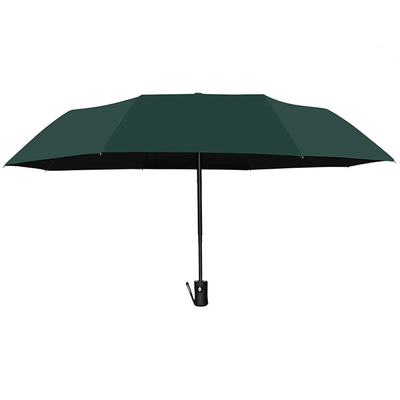 Poliestere Open Fully Automatic Windproof 3 Plegabile Anti-UV ombrello con logo personalizzato